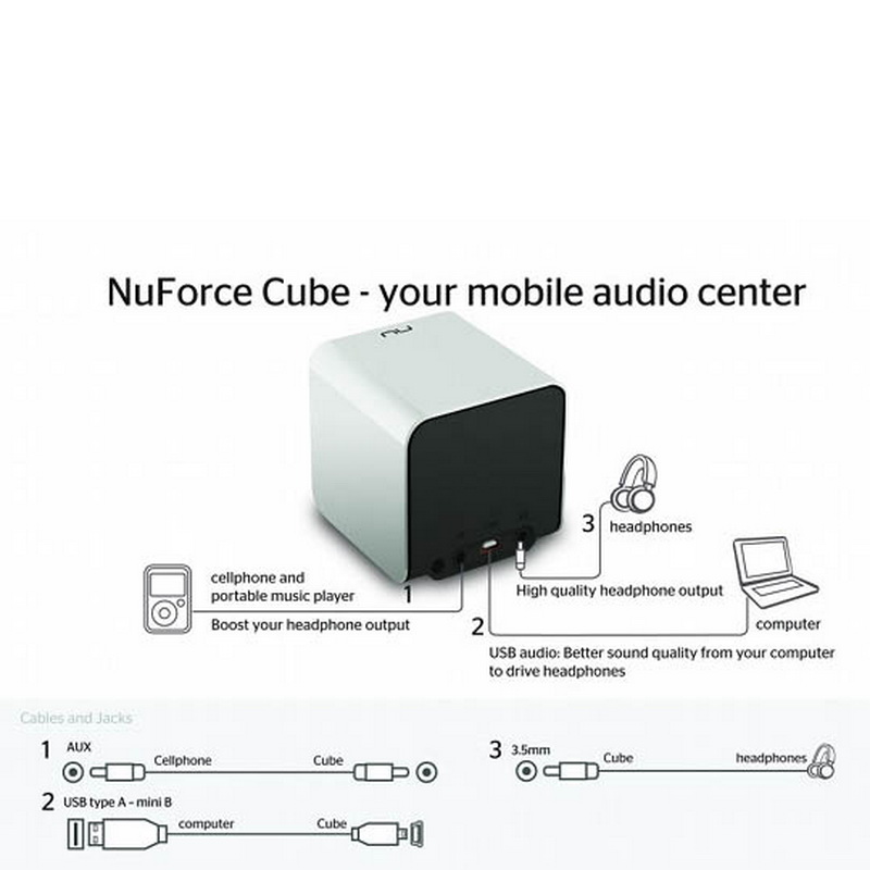 NuForce Cube Speaker Blue